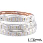 Dual-Row Waterproof Warm-White LED Strip Light — 120V Plug-In, 12W/m, IP66