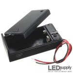 9V Battery Holder with Switch and Leads