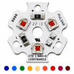 3-Up Cree XP-E2 Single Color LED Star - Optics Ready™