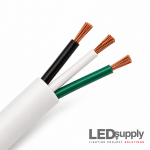 White 3-Conductor Fixture Power & Control Cable