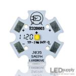 1-Up Luxeon C White 20mm LED Star - Optics Ready™