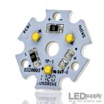 3-Up Luxeon C White 20mm LED Star - Optics Ready™