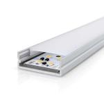 1.25" Surface Mount LED Channel Kit for 1" Linear LED Module - Square-Edge Design, inc. Lens, End Caps & Hardware