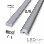 Surface Mount Channel Kit for 1" Linear LED Module - inc. Lens, End Caps & Hardware