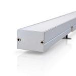 35mm Deep LED Channel – 1M with Diffuser & Fixed or Articulating Clips, End Caps