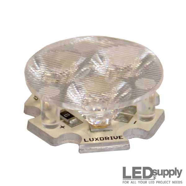 Triple elliptical optic fitted over a 3-Up LED star