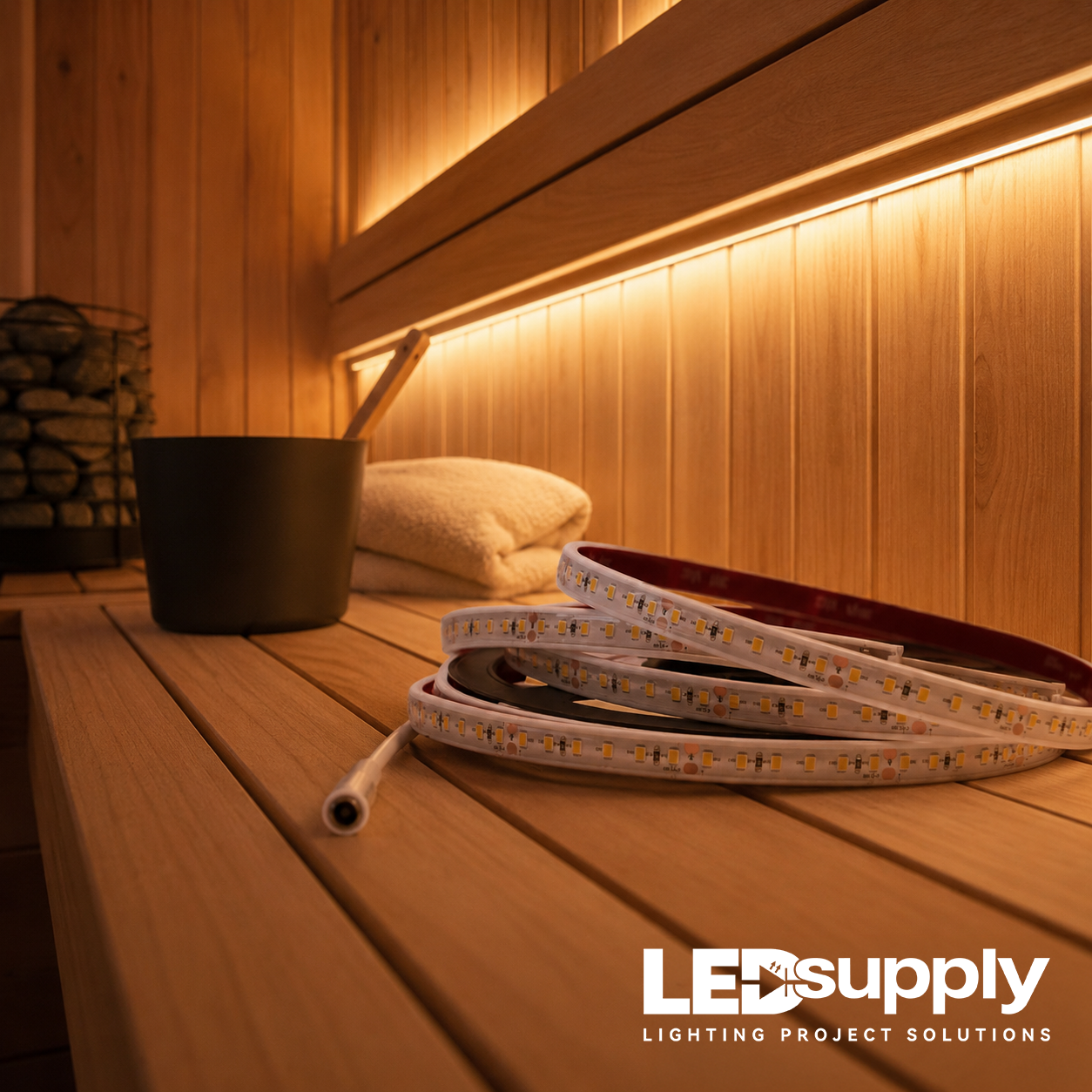 IP68 Sauna-Rated High Temperature LED Strip
